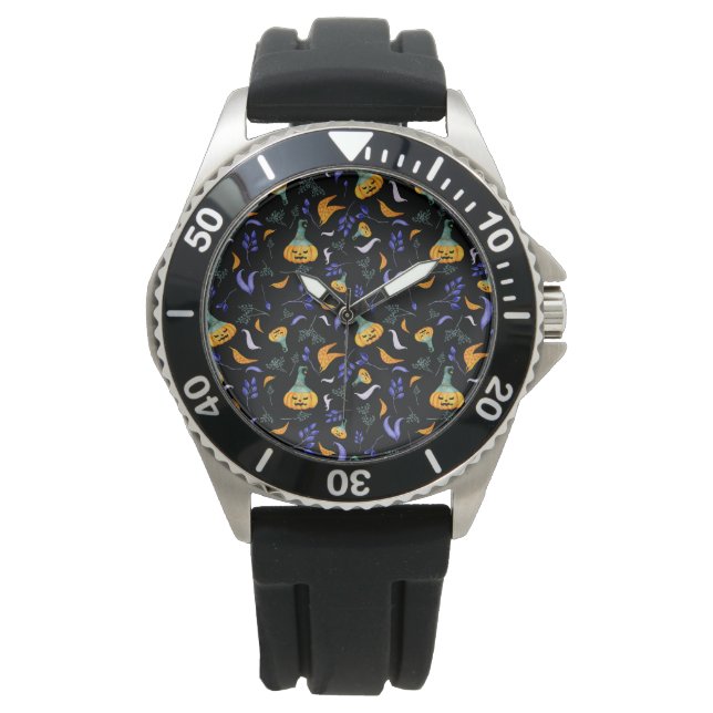 Halloween Forest Watch Armbanduhr (Vorderseite)