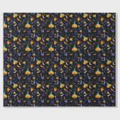 Halloween Forest Wrapping Paper Geschenkpapier (Flach)