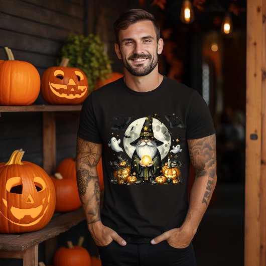 Halloween Fortune Teller Gnome Tri-Blend Shirt