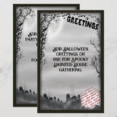 Halloween-Foto Briefpapier (Vorne/Hinten)