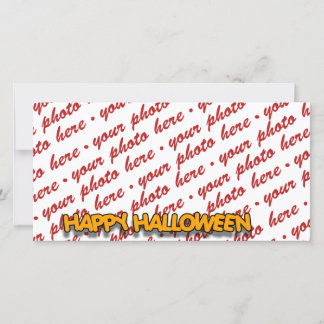 Halloween Foto Card oder Foto Geschenkmarke Feiertagskarte