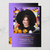 Halloween Foto Einladung (Vorne/Hinten)