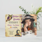 Halloween Foto Einladung (Stehend Vorderseite)