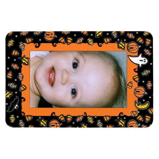 Halloween Foto Frame Magnet (Horizontal)