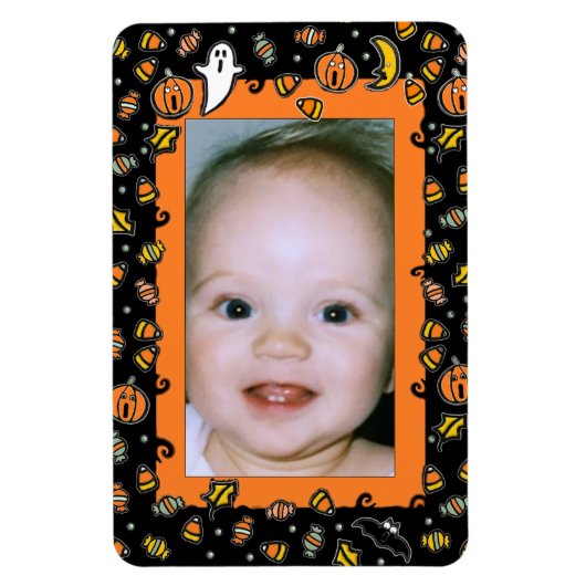 Halloween Foto Frame Magnet (Vertikal)