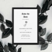 Halloween-Foto-Hochzeit Save The Date