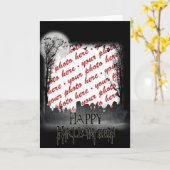 Halloween-Foto Karte (Gelbe Blume)