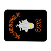 Halloween Foto Magnet | Boo beobachtet dich (Horizontal)