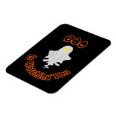Halloween Foto Magnet | Boo beobachtet dich (Linke Seite)