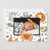 Halloween-Foto Magneteinladung (Vorderseite)