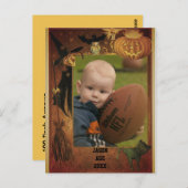 Halloween Foto Postcard Postkarte (Vorne/Hinten)