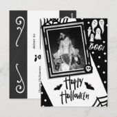 Halloween-Foto Postkarte (Vorne/Hinten)