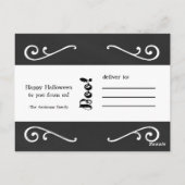 Halloween-Foto Postkarte (Rückseite)