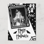 Halloween-Foto Postkarte (Vorderseite)