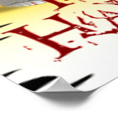 Halloween Foto Skull und Jack o' Lantern Poster (Ecke)