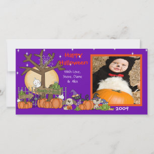 Halloween-Fotokarte