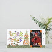Halloween-Fotokarte Feiertagskarte (Stehend Vorderseite)