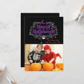 Halloween-Fotokarte Karte (Vorderseite/Rückseite Beispiel)
