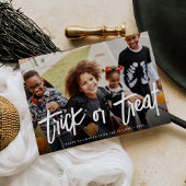 Halloween-Fotokarte Trick oder Treat Karte
