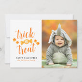 Halloween-Fotokarten für Trick oder Treat Karte (Vorderseite)