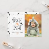 Halloween-Fotokarten für Trick oder Treat Karte (Vorderseite/Rückseite Beispiel)