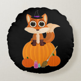 Halloween Fox Rundes Kissen
