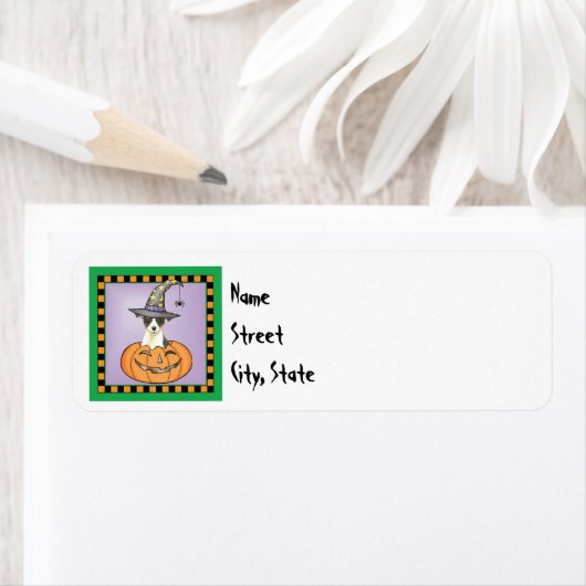 Halloween Fox Terrier Label (Insitu)