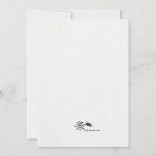 Halloween-Frame-Party Einladung (Rückseite)