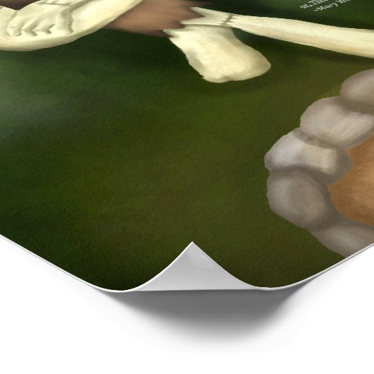 Halloween Frankenstein Art Print Poster (Ecke)