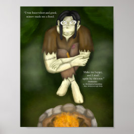 Halloween Frankenstein Art Print Poster
