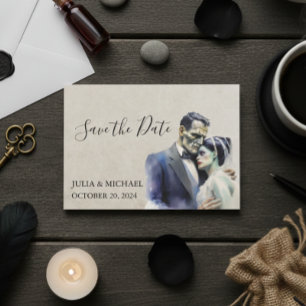 Halloween Frankenstein Braut - Termin vormerken Mitteilungskarte