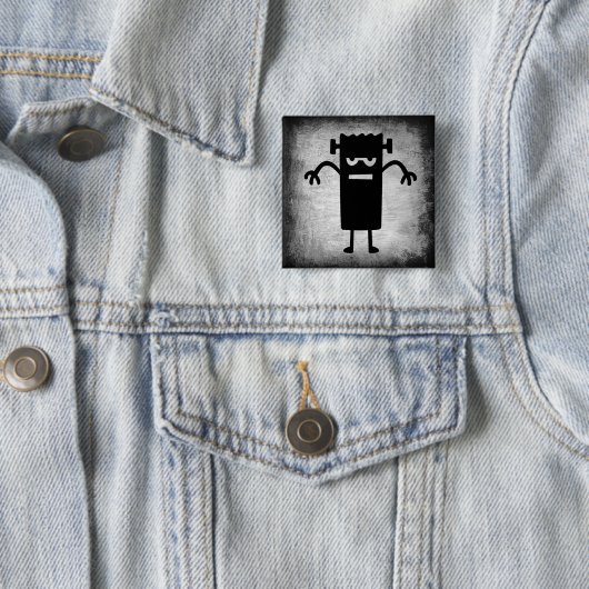 Halloween Frankenstein (ein bisschen beängstigend) Button (Beispiel)