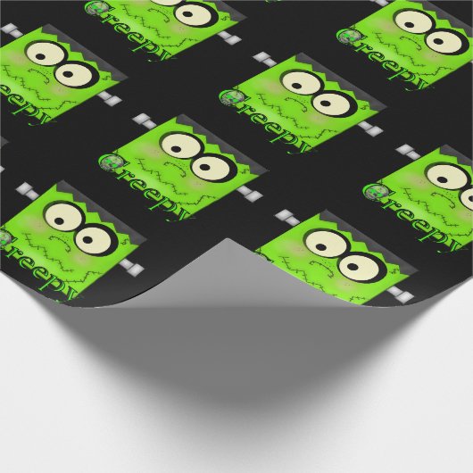 Halloween Frankenstein Holiday Packpapier (Ecke)