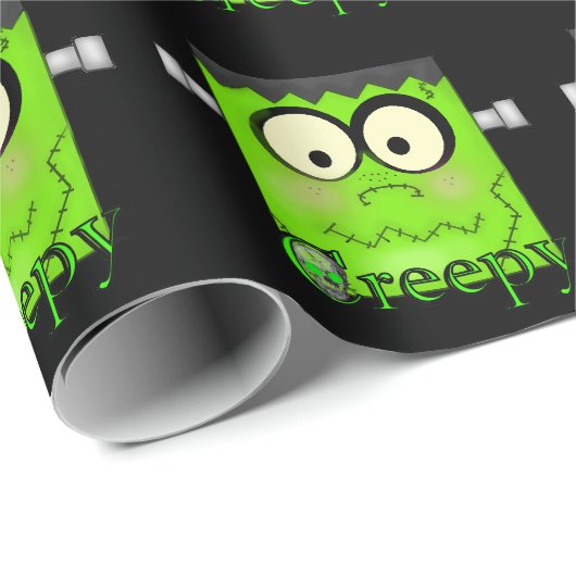 Halloween Frankenstein Holiday Packpapier (Rolleneckpunkt)
