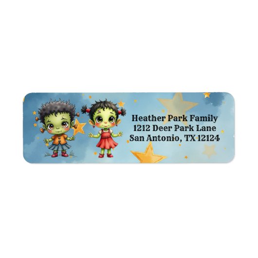 Halloween Frankenstein Junge und Mädchen (Vorne)