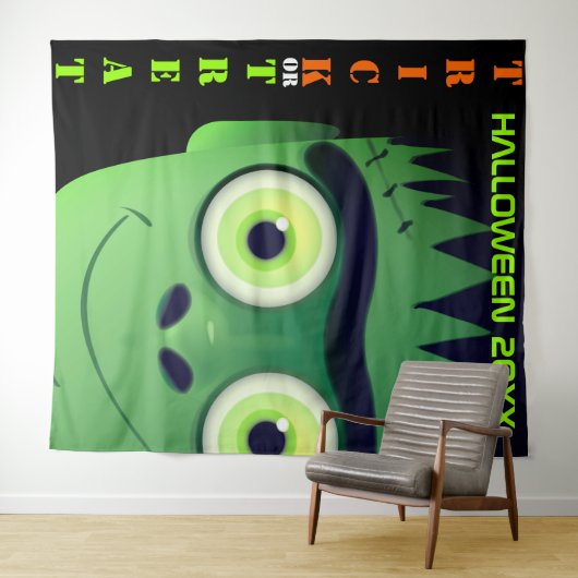 Halloween Frankenstein Monster Background Wandteppich (Beispiel (Horizontal))