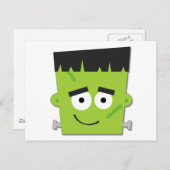 Halloween Frankenstein T - Shirt und Geschenke Postkarte (Vorne/Hinten)