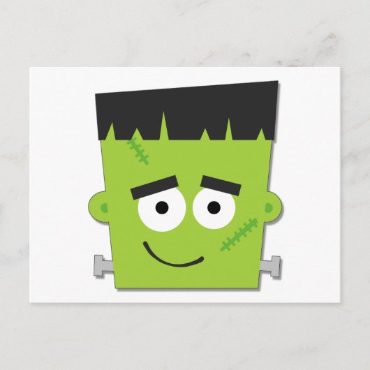 Halloween Frankenstein T - Shirt und Geschenke Postkarte (Vorderseite)