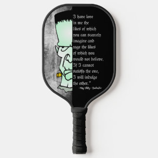 Halloween Frankensteins Monster-Liebe und Zorn Pickleball Schläger