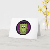 Halloween Frankie Tshirts und Geschenke Karte (Gelbe Blume)