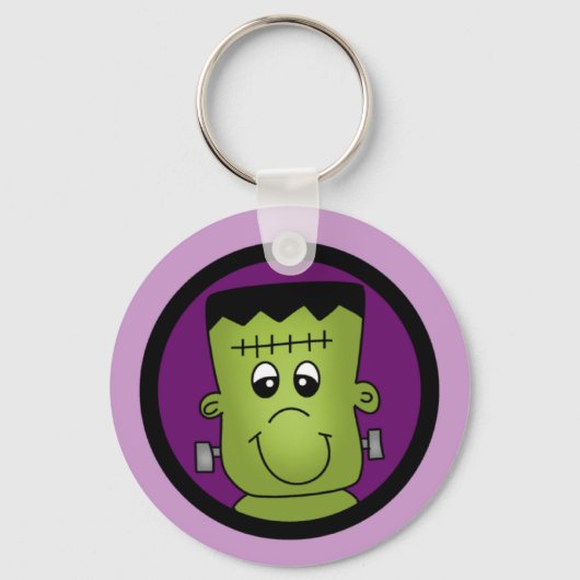 Halloween Frankie Tshirts und Geschenke Schlüsselanhänger (Vorderseite)