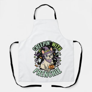 Halloween Französische Bulldogge Gruseliger Beglei Schürze