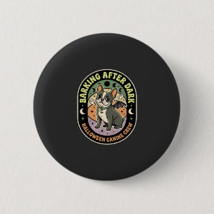 Halloween Französische Bulldogge Nachtpatrouille Button