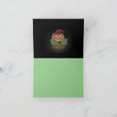 Halloween französische Bulldogge Postkarte (Innenseite)