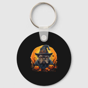 Halloween Französische Bulldogge  Schlüsselanhänger