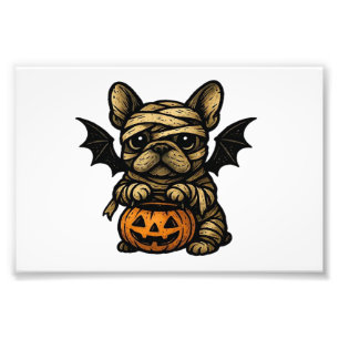 Halloween Französische Bulldogge � Süße gruselige Fotodruck