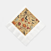 Halloween Französisches Musterpapier Napkin Serviette (Ecke)