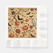 Halloween Französisches Musterpapier Napkin Serviette (Vorderseite)