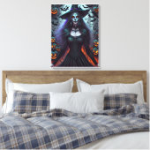 Halloween-Frau Leinwanddruck (Insitu (Schlafzimmer))