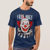 Halloween Free Hugs Beängstigende, gruselige Clown T-Shirt (Vorderseite)